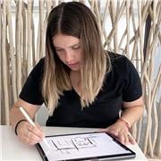 Profesora de diseño de interiores, para todas las edades y niveles.
